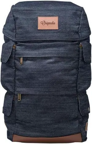 Origaudio Presidio Laptop Backpack - Gaming or Work Bag - Holds 17-Inch Laptop with Convenient Side Access Pocket for Computer - 16 Total Pockets - Perfect for Traveling or Hiking - Blue