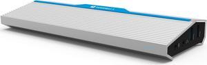 Accell Thunderbolt 3 Dock - Dual 4K at 60Hz, 70W Charging, 40Gbps, Intel Certified, TB3 Cable, 6 USB Ports, Ethernet, Audio Ports, Aluminum Docking Station, Power Delivery(K160B-001K)