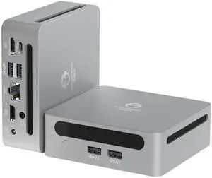 GenMachine Mini PC AMD Ryzen 7 5800H Mini Computers Up to 4.4GHz 8c/16t, 32GB DDR4, 1TB SSD & M.2 NVME, Gaming PC with Wifi6/BT5.2/DHMI/DP, Gaming/Office/Design