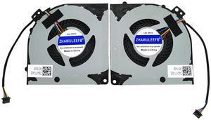ZHAWULEEFB Replacement New Laptop CPU + GPU Cooling Fan for Gigabyte Aorus X7 DT V5 V6 V7 FH37 DFS200005AA0T FH38 DFS541105FC0T DC5V 0.5A