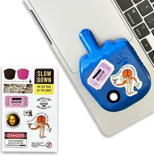 Laptop Trackpad Jiggler -AA Battery Lasts 6 Months -Undetectable -Cordless Mouse Jiggler -Does Not Work on DeII -Keeps Touchpad Active, Laptop Awake -Mechanical Mouse Mover -ON/Off Switch (Blue)