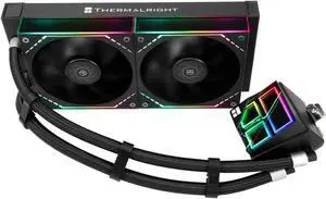 Thermalright Frozen Infinity 240 Black CPU Aio Cooler,TL-M12*2 PWM Fans,Computer CPU Water Cooler,ARGB Infinity Mirror,240 CPU Liquid Cooling:LGA1851/1700/1150/1151/1200/2011,PC Water Cooling