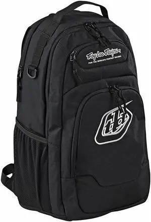 Troy Lee Designs Albek Whitebridge Lightweight Universal Gear Work Laptop Backpack. 19.6 inch Length. Black