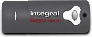 Integral 64GB Crypto Drive FIPS 197 Encrypted USB3.0 Flash Drive (AES 256-bit Hardware Encryption)