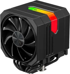CPU Air Cooler with 6X6mm Heat Pipes,Dual 120mm Fan ARGB CPU Cooler 1605rmp,CPU Air Cooler AMD AM5/AM4/AM3 Series,CPU Air Cooler 6.22'' Height compatible with Intel LGA 1851/1700/1155/1156/2011(Black)