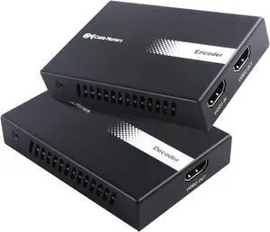 Cable Matters Wall Mount 1-to-Many HDMI Extender (HDMI Over Ethernet / Cat6 to HDMI Converter) for 1-to-Many Setup - Support 1080p Up to 492 Feet and Local Monitor Loop-Out (Model: 103202)