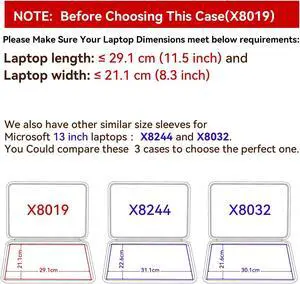 Smatree Hard EVA Protective Sleeve Compatible for 13 inch Microsoft Surface Laptop Copilot+PC 2025, for Surface Pro 11/10/9/8, for SurfacePro Copilot+PC 2024/SurfacePro 10 for Business Case (X8019)