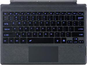 mobee Type Cover for Microsoft Surface Pro 7+/ Pro 7 / Pro 6 / Pro 5 / Pro 4 / Pro 3,7 Colour Backlight Slim Bluetooch Type Keyboard with Multi-Touch Trackpad Tablet Keyboard (Charcoal)