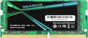 Sharevdi DDR4 16GB-2666 PC4 19200S CL19 SODIMM 1.2V 260-pin Non-ECC SODIMM Laptop Notebook Mini Computer RAM Memory Module Easy to Upgrade (DDR4 16GB)