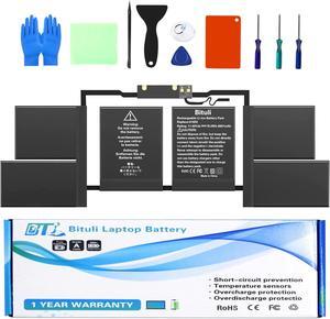 Bituli A1820 A1707 Laptop Battery for MacBook Pro 15 inch A1707 (Late 2016 Mid 2017) Touch Bar EMC 3162 3072 Series MLH32LL/A MLH42LL/A MLW72LL/A MLW72HN/A MLW82LL/A MPTR2LL/A MPTT2LL/A