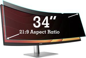 34 Inch Privacy Screen Filter for 21:9 Computer Curved Ultrawide Screen Monitor - Privacy Shield,Anti-Glare and Anti-Blue Light Screen Protector