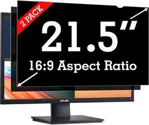 21.5 Inch Privacy Screen Filter [2 Pack] for Computer Widescreen 16:9 Monitor - Privacy Shield,Anti-Glare and Anti-Blue light Screen Protector