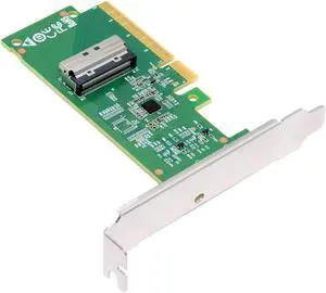 CY Card PCIE5.0 PCI-Express 8X to MCIO 8i Mini Cool Edge IO SFF-TA-1016 VROC Adapter for Mainboard SSD Graphics Card