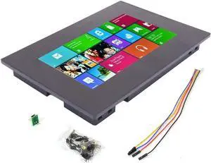 Ferwooh 7.0" Nextion Enhanced HMI USART UART Serial TFT LCD Module Display Capacitive Multi-Touch Panel Touch Display Panel with Enclosure(NX8048K070_011C)