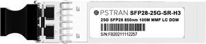 OPSTRAN 25GBASE-SR SFP28 Optical Transceiver Module Compatible with HPE H3C JL293A SFP-25G-SR-MM850 25G SFP28 850nm 100m DOM Duplex LC MMF