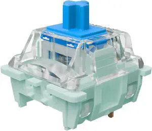 Gateron Jade 3.0 Double-Stage Spring Blue Switches,3-Pin 60gf Clicky/Pre Lubed for Mechanical KeyboardBlue,90pcs