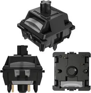 Gateron Oil King Ghost Pro Switches,48gf 5-Pin RGB SMD Dual-Stage Spring Pre-Lubed Linear Switch for MX Mechanical Gaming Keyboard(72Pcs)