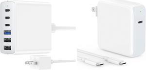 10ft 96W USB C Charger Bundle with 100W 6 Port Charging Station