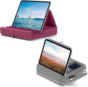 KDD Angle Adjustable Tablet Pillow Stand with Storage and Stylus Mount
