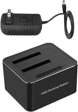 Dual Bay Hard Drive Ssd HDD USB External Ssd Dock Offline Clone Function Supports Uasp Compatible
