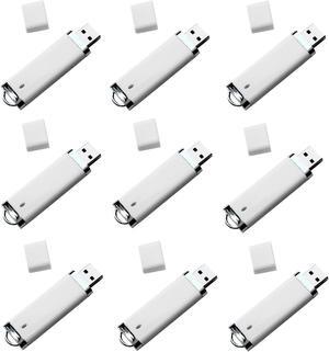 8GB USB Flash Drive 50 Pack 8GB Thumb Drive 50 Pack Bulk USB Flash Drives Pen Drive 50 Pack USB Memory Stick USB2.0 Flash Drive 8GB lcwamy USB(White, no Logo)