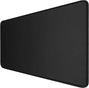 LL-COEUR Black Large Gaming Mouse Pad 55.1x23.6x0.12inch, Extended PC Laptop Keyboard Mat Oversized Office Desktop Protector Mat (55.1"x23.6"x0.12")