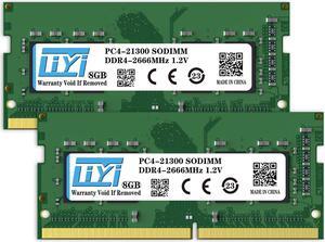 LIYI DDR4 16GB RAM (2x8GB) Kit DRAM 2666MHz PC4-21300 CL19 Unbuffered Non-ECC 1.2V Dual Channel 260Pin SODIMM for Intel and AMD Notebook Laptop RAM Computer Memory Upgrade modules