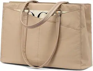 LOVEVOOK Laptop Tote Bag for Women Work, 17.3inch Work Teacher Tote Bag, Large Capacity Computer Briefcase Bags Shoulder Bag for Office Travel