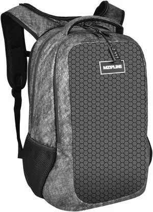 MZIPLINE Travel Backpack Bag With Comb Lock & Hoodie-Large Anti Theft Business Laptop Casual Daypack College Travel bags for Men & Women Travel (Camo Grey)