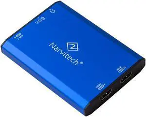 Narvitech NJ700, 4K External Capture Card with HDMI 2.1. 4K144/2K144/HD240 Passthrough, Stream and Record in 4K144 with Ultra-Low Latency on PS5, Xbox X/S, in OBS and More, on PC and Mac.