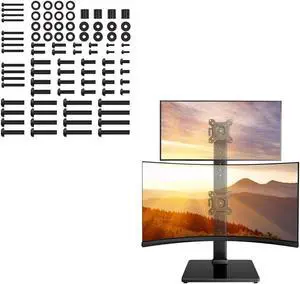 Perlegear Monitor Stand, Dual Monitor Mount for Two 13-40 inch Screens