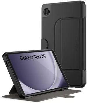 Poetic Explorer Magnetic for Samsung Galaxy Tab A9 (2023) Stand Folio Cover, Super Strong Magnetic Fidget Mount for Galaxy A9 Tablet, Black