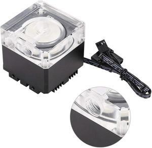 CPU Water Cooling Pump, G1/4 Thread Computer Pump 800L/H 3.5 Meters Pump Head 3000RPM Fast Heat Dissipation PC Pump for Computer Water Cooling System(Black)