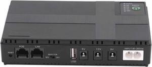 Mini UPS Battery Backup 10400mAh, Input Options, Wide Output Methods, Multi Intelligent, for Router, Security Camera, Smartphone, etc. (US Plug)