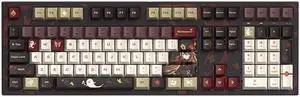 GENSHIN IMPACT Hu Tao: Fragrance in Thaw Themed Mechanical Keyboard Kailh Box Red Switches 108 Keys