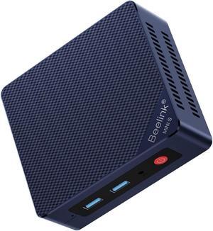 Beelink Mini PC, Mini S13 Intel Twin Lake N150 (Upgraded N100, 4C/4T), Mini Computer 16GB DDR4 RAM 500GB M.2 PCIe 3.0 SSD, Desktop PC Dual HDMI 4K UHD/Gigabit Ethernet/WiFi6/BT5.2/W-11/HTPC/W-11 Pro