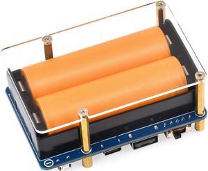 UPS HAT (D) for Raspberry Pi, 5V Uninterruptible Power Supply, Supports 21700 Li ba-tte-ry (NOT Included), Pogo Pins Connector Design Compatible with Raspberry Pi 4B/3B+/3B,etc.