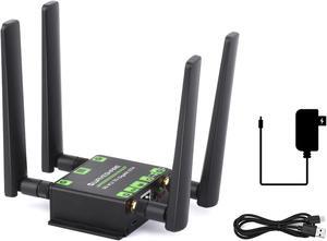 5G M.2 to Gigabit Ethernet Converter 5G M.2 to Gigabit Ethernet + 5G M.2 to USB3.1, Quad Antennas,Aluminum Alloy Case Wall-Mount Support, Onboard M.2(NGFF) Key B Interface USB3.1 Port