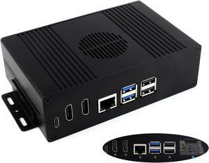 Multi-Functional All-in-One Mini-Computer Kit Compatible with Raspberry Pi 5, Pi5 PCIe Box Includes Aluminum Alloy Case, PCIe to M.2 Adapter Board, Pi5 HDMI and Type-C Adapter Board