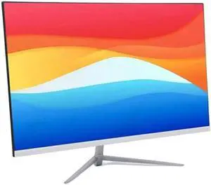 Zunate 27 Inch FHD Monitor, 1080P Display 75Hz, Frameless Desktop Computer Monitor with HDMI VGA, 100 x 100mm VESA Mountable, 5ms Response Time (US Plug)