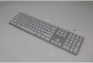 Matias The Wireless USB-C Keyboard - Full-Size Scissor Switch Keyboard with Rechargeable Battery and USB-C Nano Receiver - Suitable for High Security Environments