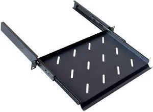1U Rack Mount Vented Sliding Shelf for 19" Server Cabinets - 1 Piece