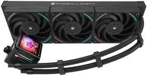 Thermalright Elite Vision 360 ARGB BLACK CPU Water Cooler with TL-K12 PWM Fan, 2150RPM Speeds,IPS LCD Screen with 320*320 Resolution,Liquid CPU Cooler,for AM5/Intel 1851/1700,2.73inch Display Screen