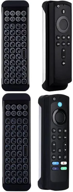 iPazzPort Mini Bluetooth Wireless Keyboard Remote with Backlit for Smart TVs Stick 4k, Fire Cube, Smart TVs 3rd Gen,KP-30BR