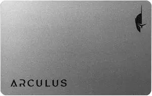 Arculus(r) Crypto Cold Storage Wallet, Secure Bitcoin Wallet, Crypto hardware wallet for NFTs, Ethereum, Bitcoin, Cardano and Other Cryptocurrencies, 3-Factor Authentication Crypto Wallet, Silver