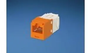 Panduit Mini-Com TX6 Plus Giga-Channel Cat6 Jack, Orange, Pack of 24 CJ688TGOR-24