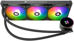 Thermalright Frozen Magic 360 Black ARGB V2 CPU Aio Cooler, Triple High-Performance PWM Fans with 1600RPM, for Intel LGA1150/1151//1200/2011/ 1700&AMD:AM4/AM5, PC Cooler Aio, 240 Liquid Cooling Row