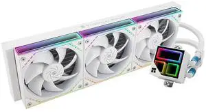 Thermalright Frozen Infinity 360 White CPU Water Cooler,360 Aio CPU Cooler, Triple TL-M12W PWM Fans,Infinity Mirror CPU Cooler,for AMD/AM4/AM5,Intel LGA1851/1700/1150/1151/2011