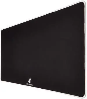 ANUBISGX (39 Color/Size Options Gaming Mouse Pad (Extended: 36x12), Black Pad with White Stitching. Best Premium Waterproof Non RGB Computer Gaming XL Desk Pad Mat, Large Non-Slip Gamer Mousepad
