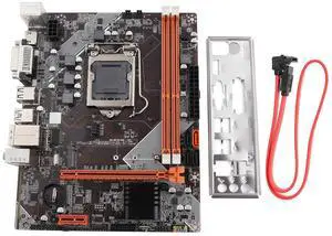 LGA 1155 Computer Motherboard, H61 DDR3 Desktop Motherboard Gaming Motherboard NVME/SATA, PCIE, USB2.0 SATA2.0 Network Card chip RTL 8111H, VGA+HDMI+DVI